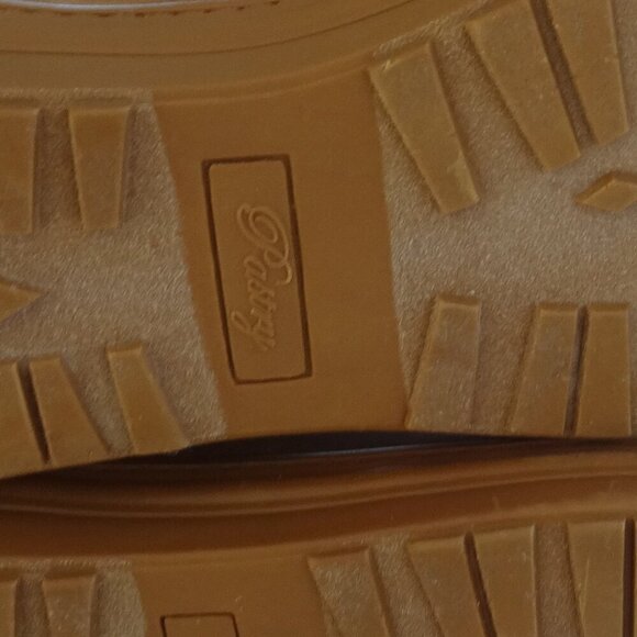 Pastry Love women's size 8 combat boot lace up light brown faux suede gold studs - Picture 12 of 16